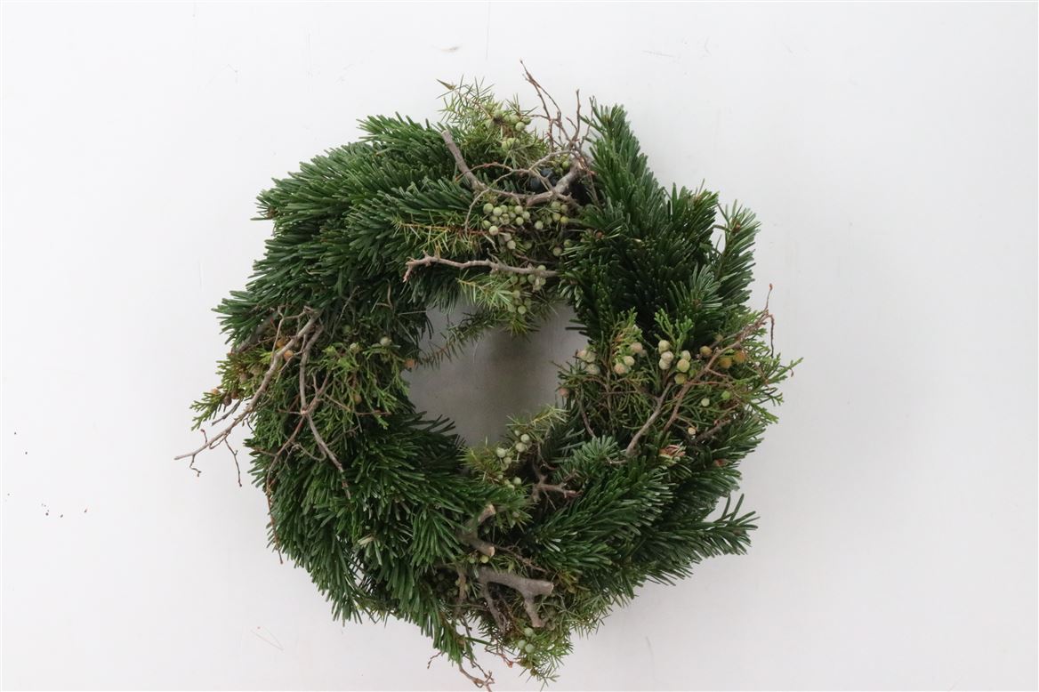 COURONNE NORDMANN JUNIPERES BLUE 30CM