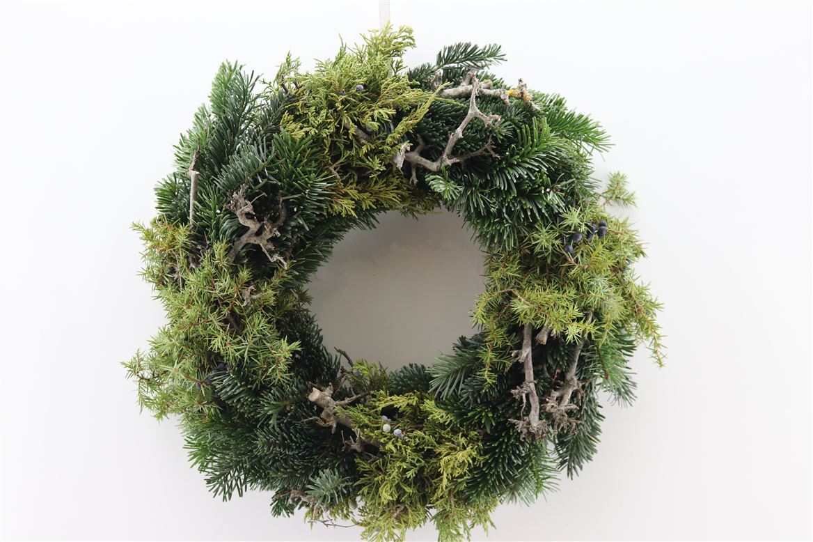 COURONNE NORDMANN JUNIPERES BLUE 40CM